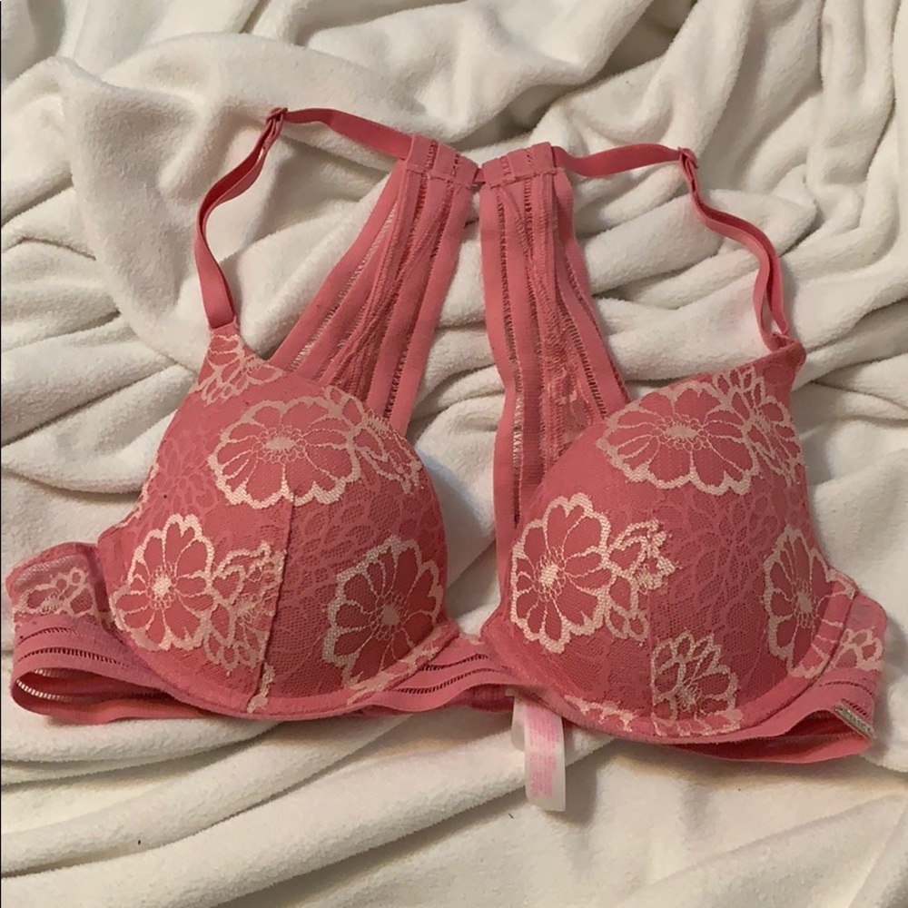 PINK racer back bra